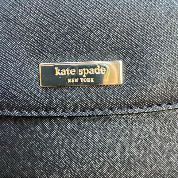 Kate Spade Laurel Way Mini Alisanne Crossbody Bag Black Saffiano Leather - Picture 6 of 15